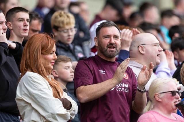 Hearts fans have backed the club in their numbers.