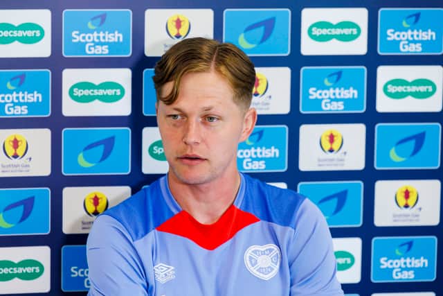 Hearts defender Frankie Kent.