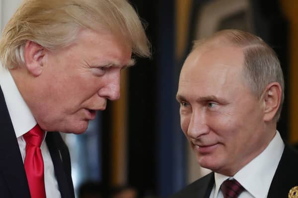 Donald Trump pictured with Vladimir Putin in 2017 during the US President's first term of office (Picture: Mikhail Klimentyev)