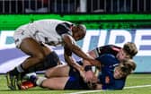 Jack Brown was denied a try right at the end.