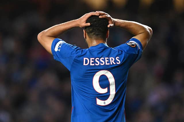 Cyriel Dessers was left bemused by the decision not to award a penalty for a shirt pull against Athletic Bilbao on Thursday night.