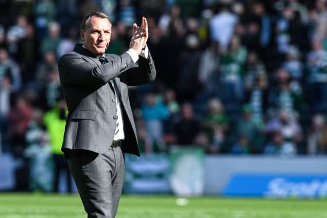 Celtic manager Brendan Rodgers is 11/11 at Hampden.