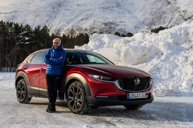 Jim McGill with the Mazda CX-30