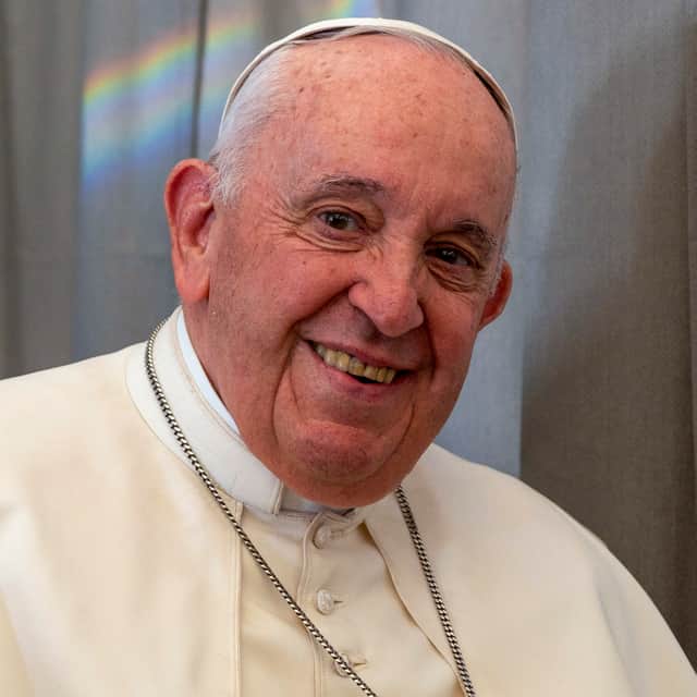 Pope Francis on a trip to South Sudan in 2023
