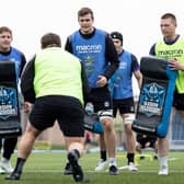 Glasgow Warriors train ahead of facing the Bulls - with second row Scott Cummings back in the reckoning.