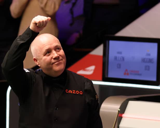 John Higgins starts his World Championship campaign today.