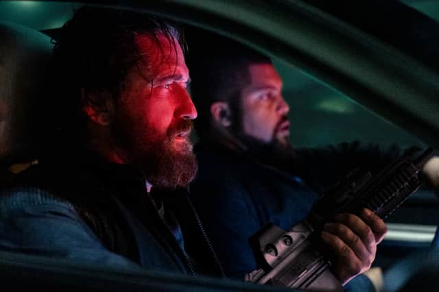 Gerard Butler & O'Shea Jackson Jr in Den of Thieves 2: Pantera