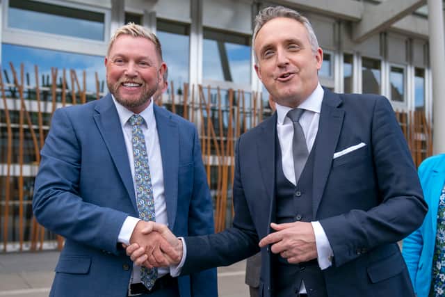 Jamie Greene (left) with Lib Dems leader Alex Cole-Hamilton