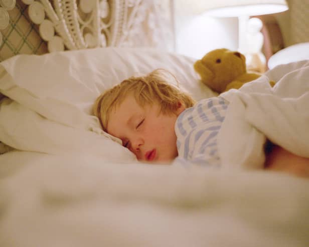 Just like Teddy, young growing bodies and minds need their sleep (Picture: Tim Graham)