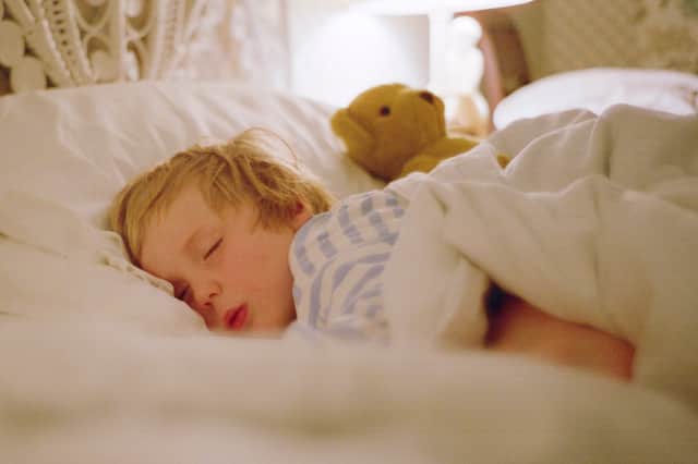 Just like Teddy, young growing bodies and minds need their sleep (Picture: Tim Graham)