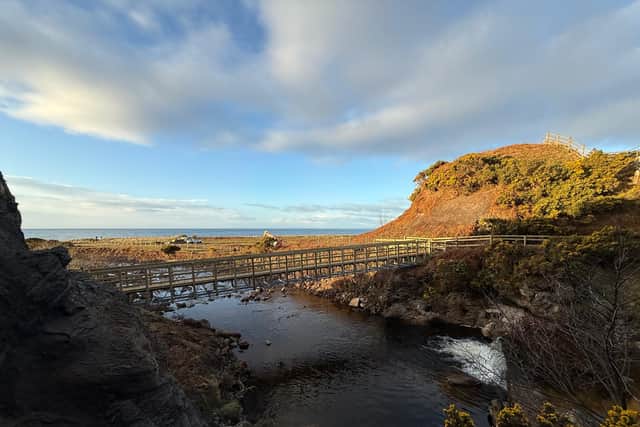 Walkers can enjoy a much easier crossing over the burn thanks to the new development 