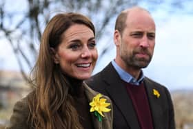 The Prince and Princess of Wales during a visit to Meadow Street Community Garden and Woodland  in Pontypridd, Wales. The Prince and Princess of Wales will spend their 14th wedding anniversary in Scotland celebrating rural communities. Picture: Jaimi Joy/PA Wire
