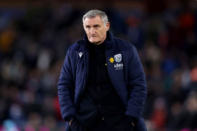 Tony Mowbray has been sacked as manager of West Bromwich Albion after losing 3-1 at home to Derby County.