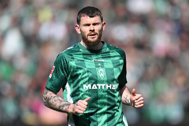 Scotland striker Oliver Burke will depart Werder Bremen at the end of the season. (Photo by Stuart Franklin/Getty Images)
