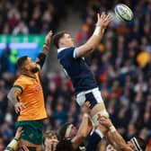 Alex Craig playing for Scotland in the win over Australia in November 2024.