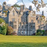 The facade of Pitreavie Castle. The building was once owned by Robert The Bruce and visited by former prime minister Sir Winston Churchill