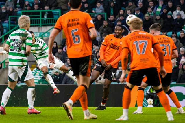 Celtic could seal a fourth successive title at Tannadice on Saturday afternoon. Cr: SNS Group.