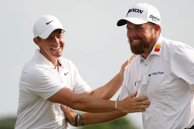 Rory McIlroy and Shane Lowry celebrate winning last year’s Zurich Classic of New Orleans at TPC Louisiana