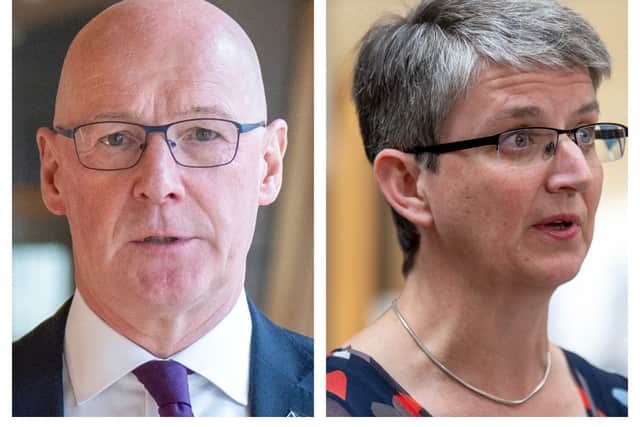 John Swinney and Maggie Chapman