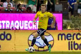 Chris Cadden in action for Scotland during a 1-0 defeat to Mexico in 2018.