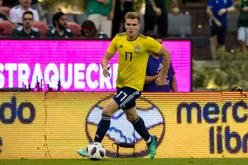 Chris Cadden in action for Scotland during a 1-0 defeat to Mexico in 2018.