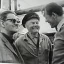 Leif Larsen - known as "Shetlands Larsen" - the most famous Norweigian sailor who operated the Shetland Bus escape route during the war - is pictured here (left) with comrades Severin Roald and Mickey Fiveldal, who helped to run soliders, spies and supplies between Scotland and Nazi-occupied Norway during World War Two. Their lifesaving voyages across the North Sea are due to be recreated as part of the 80th anniversary of VE Day next month. PIC: Sunnmøre museum.