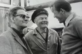 Leif Larsen - known as "Shetlands Larsen" - the most famous Norweigian sailor who operated the Shetland Bus escape route during the war - is pictured here (left) with comrades Severin Roald and Mickey Fiveldal, who helped to run soliders, spies and supplies between Scotland and Nazi-occupied Norway during World War Two. Their lifesaving voyages across the North Sea are due to be recreated as part of the 80th anniversary of VE Day next month. PIC: Sunnmøre museum.