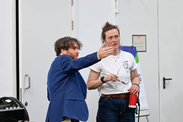Martin Green and Bryony Shanahan in rehearsals for Keli