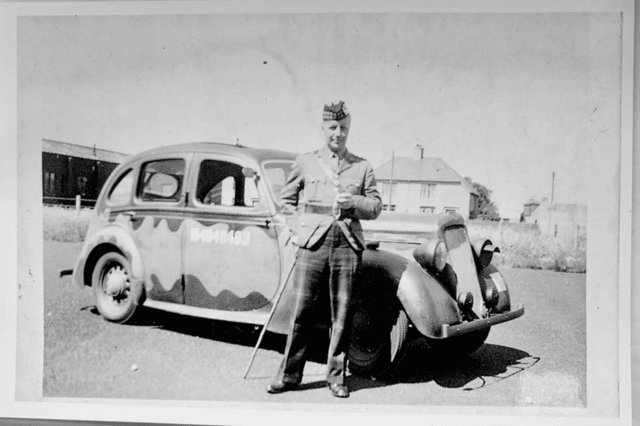 Captain Jack Cowie, of the Gordon Highlanders, served as the liaison officer for Norwegian fishing boats in transit to and from Shetland through Aberdeen. PIC: Courtesy of Cowie family.