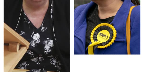 Jackie Baillie and Katy Loudon