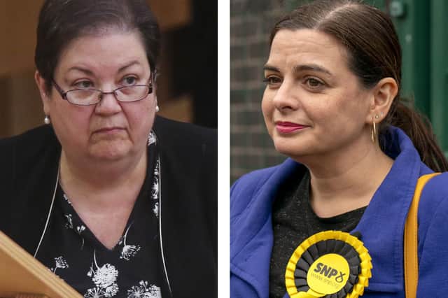 Jackie Baillie and Katy Loudon