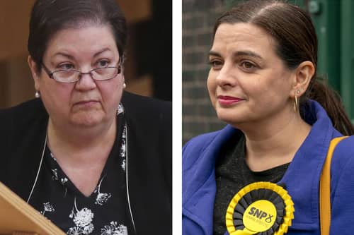 Jackie Baillie and Katy Loudon