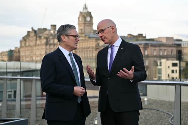 Keir Starmer and John Swinney have demonstrated the same lack of backbone on the gender question (Picture: Andy Buchanan/WPA pool)