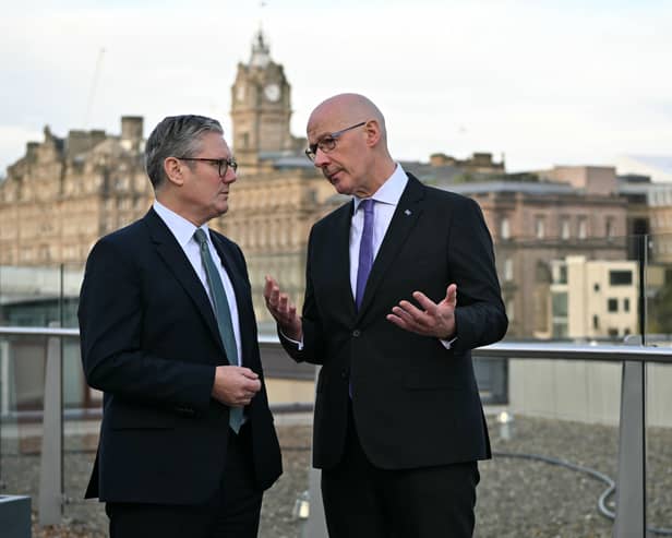 Keir Starmer and John Swinney have demonstrated the same lack of backbone on the gender question (Picture: Andy Buchanan/WPA pool)