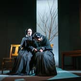 Emma Tracey (Sister James) and Ann Louise Ross (Sister Aloysius) in the Dundee Rep production of Doubt: A Parable