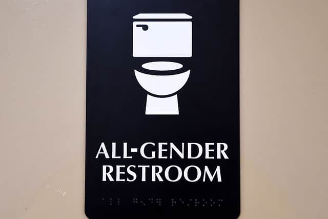 The issue of gender neutral toilets has gained prominence after last week's Court of Session hearing. Picture: Mark Ralston/AFP via Getty Images