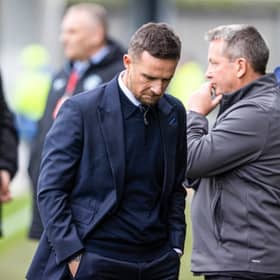Rangers interim head coach Barry Ferguson looks dejected at full time after the 2-2 draw at St Mirren.