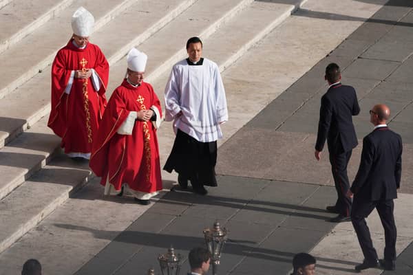 In pictures: Heads of State and Cardinals attend the funeral of Pope Francis in Rome as thousands gather 