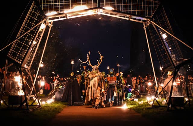 Last year's Beltane Fire Festival.