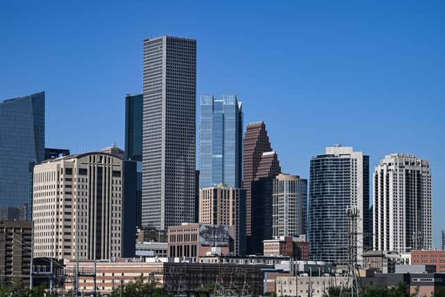 The skyline of Houston, Texas, where workers can pay less in tax than European counterparts on significantly lower wages (Picture: Ronaldo Schemidt)