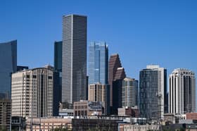 The skyline of Houston, Texas, where workers can pay less in tax than European counterparts on significantly lower wages (Picture: Ronaldo Schemidt)