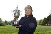 Cathkin Braes member Sabrina Wong poses with the Angela Uzielli Trophy after winning The R&A Girls U16 Amateur Championship at Gog Magog Golf Club