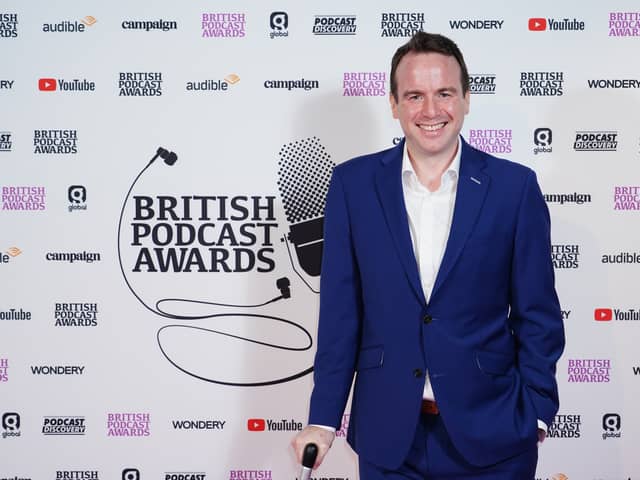 Matt Forde, pictured here at the British Podcast Awards last year.