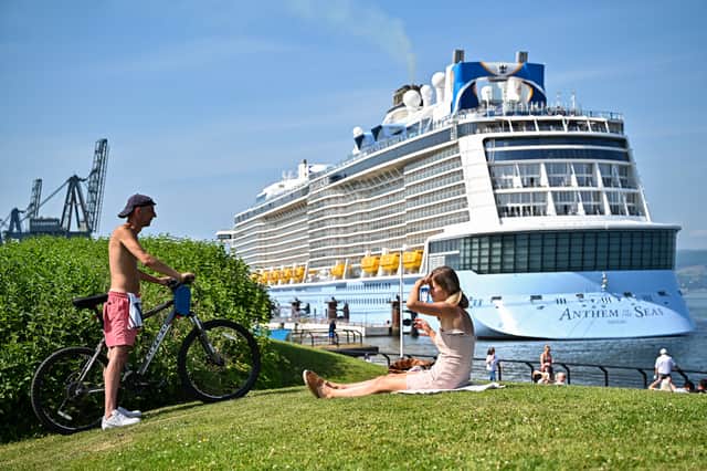 Inverclyde politicians hope cruise ship passengers will boost the local economy (Picture: Jeff J Mitchell)