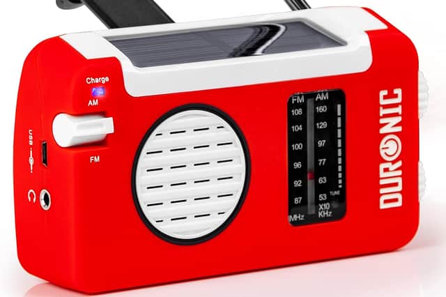 The Duronic hybrid wind-up radio