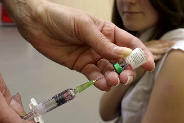 Getting a measles vaccine could save your life and also the life of a young baby and others who are unable to have it, through herd immunity (Picture: Picture by: Owen Humphreys)