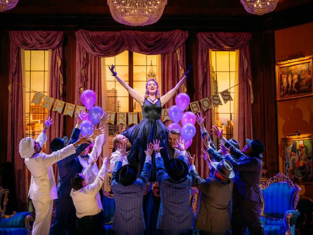 Paula Sides (Hanna Glawari) in Scottish Opera's production of The Merry Widow