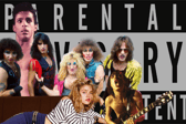 What songs caused a moral panic in the '80s that led to the establishment of the Parental Advisory label that adorns CDs to this day?
