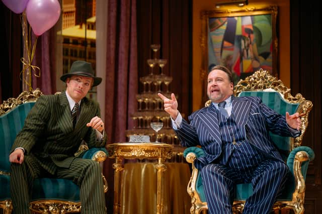 Alex Otterburn (Danilo) and Henry Waddington (Don Zeta) in Scottish Opera's production of The Merry Widow