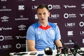 Hearts captain Lawrence Shankland faced the media on Thursday. (Photo by Paul Devlin / SNS Group)